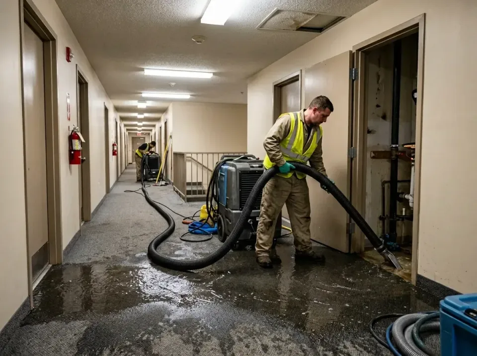 multi-unit-apartment-hallway-f-005 — frequently asked questions, Emergency Burst Pipe Water Extraction & Removal in West Lau…